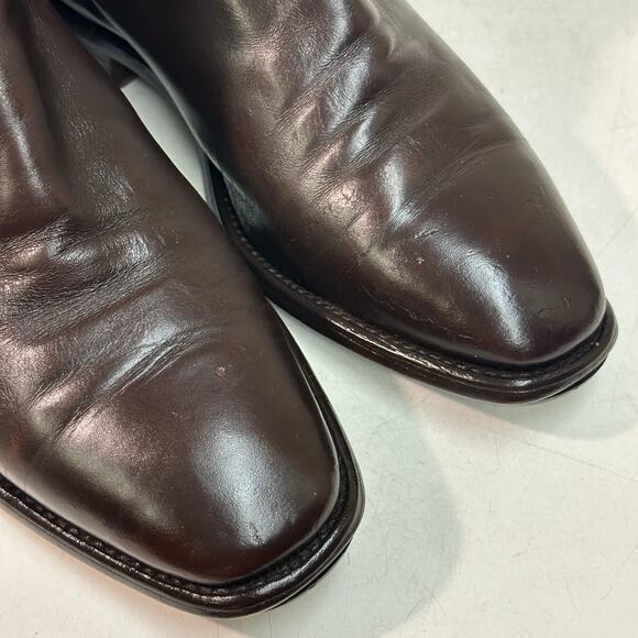 NEW HEELS R. M. Williams VTG Craftsman Chelsea Boot Chestnut Leather UK 8 / US 9 - Picture 8 of 14